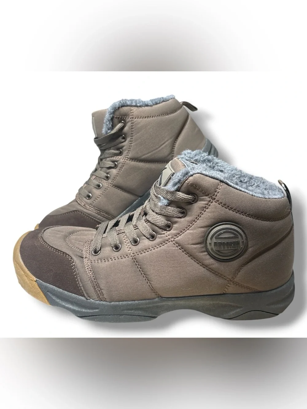 Mens Size 11 Winter Trekking Snow Boots Water Resistant Shoes Anti-Slip Fully